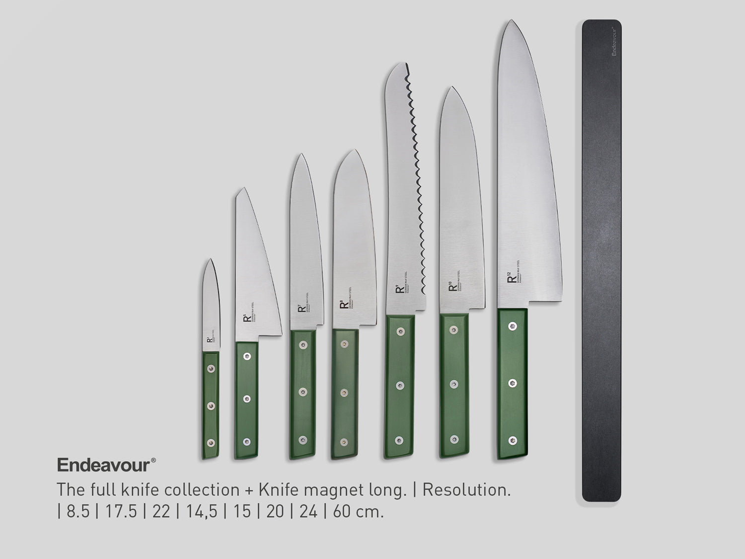 The full collection + Knife magnet long | Resolution.