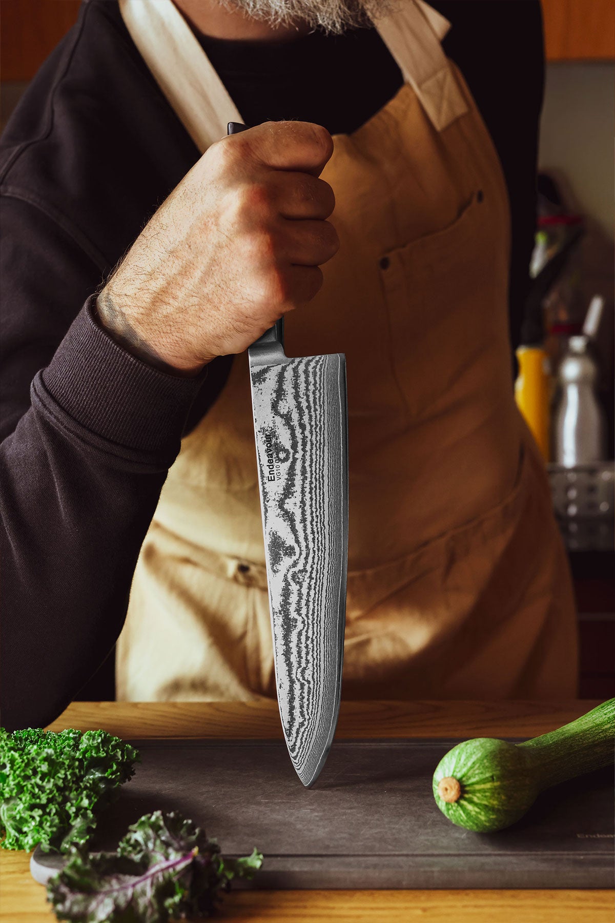 Chef's knife 24 cm. Japanese VG10 gold steel | Ultimate sharpness